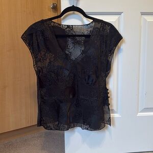 CITY DKNY Lace Blouse